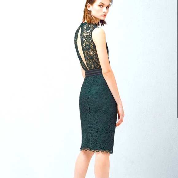 Mango | Dresses | Mango Lace Dress Open Back In Emerald Green Size 6 | Poshmark Mango | Dresses | Mango Lace Dress Open Back In Emerald Green Size 6 | Poshmark